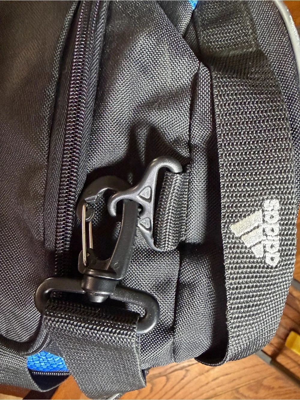 Adidas 2013 Performance Duffel Bag Blue Black Neon Gym Sports Travel